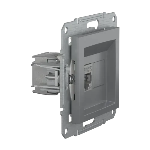 Розетка комп'ютерна RJ-45, STP, сталь, EPH5000162 Asfora Schneider