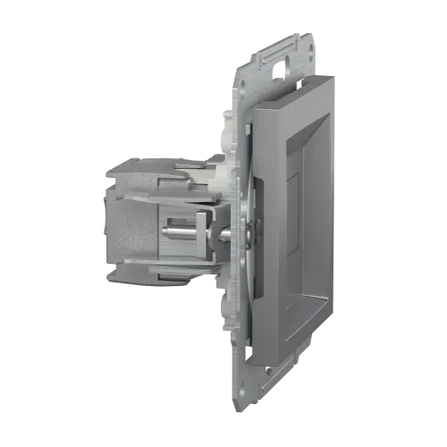 Розетка комп'ютерна RJ-45, STP, сталь, EPH5000162 Asfora Schneider