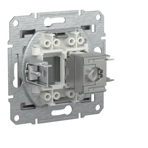 Розетка комп'ютерна RJ-45, STP, сталь, EPH5000162 Asfora Schneider