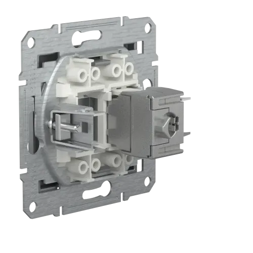 Розетка комп'ютерна RJ-45, STP, сталь, EPH5000162 Asfora Schneider