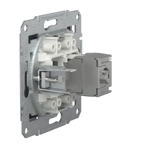 Розетка комп'ютерна RJ-45, STP, сталь, EPH5000162 Asfora Schneider