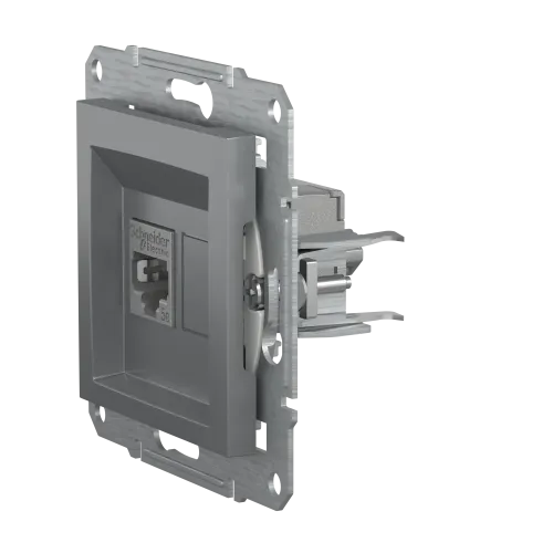 Розетка комп'ютерна RJ-45, STP, сталь, EPH5000162 Asfora Schneider