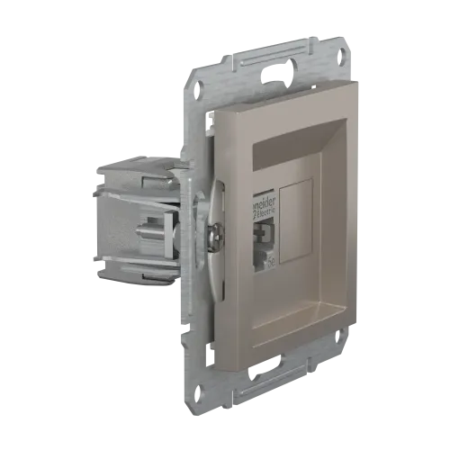 Розетка комп'ютерна RJ-45, STP, бронза, EPH5000169 Asfora Schneider
