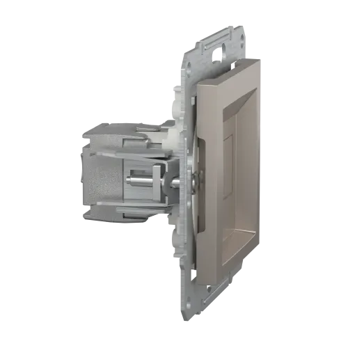 Розетка комп'ютерна RJ-45, STP, бронза, EPH5000169 Asfora Schneider