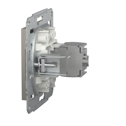 Розетка комп'ютерна RJ-45, STP, бронза, EPH5000169 Asfora Schneider