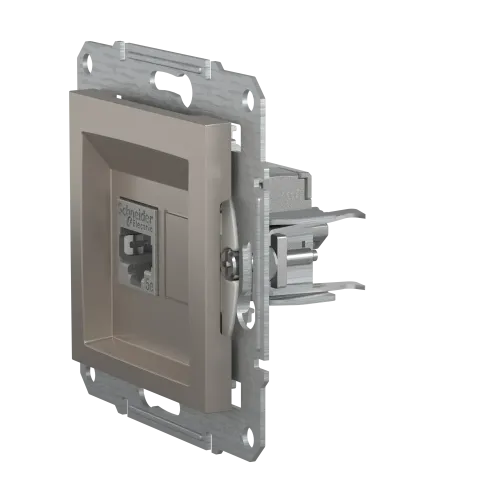 Розетка комп'ютерна RJ-45, STP, бронза, EPH5000169 Asfora Schneider