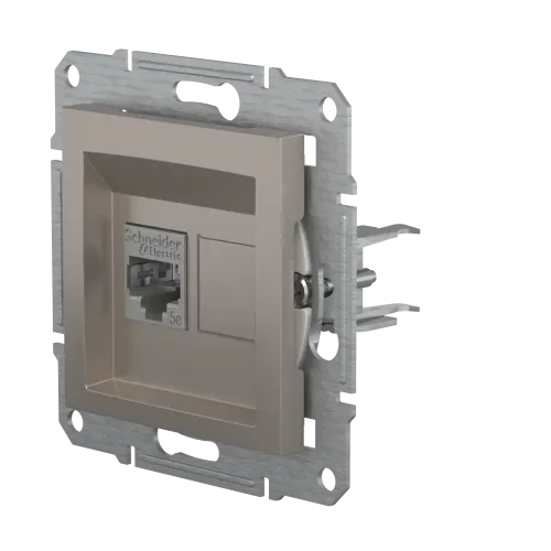 Розетка комп'ютерна RJ-45, STP, бронза, EPH5000169 Asfora Schneider