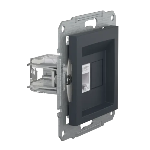 Розетка компьютерная RJ-45, STP, антрацит, EPH5000171 Asfora Schneider