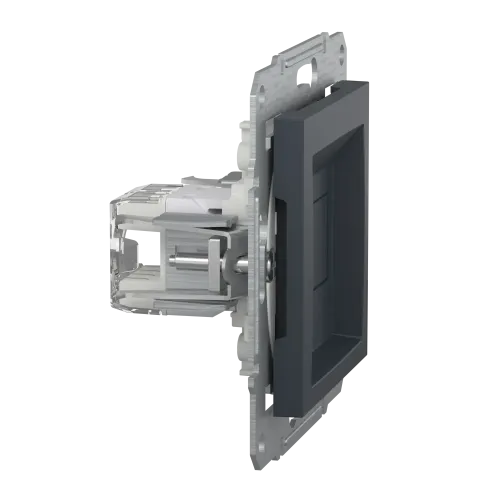 Розетка компьютерная RJ-45, STP, антрацит, EPH5000171 Asfora Schneider