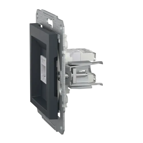 Розетка компьютерная RJ-45, STP, антрацит, EPH5000171 Asfora Schneider
