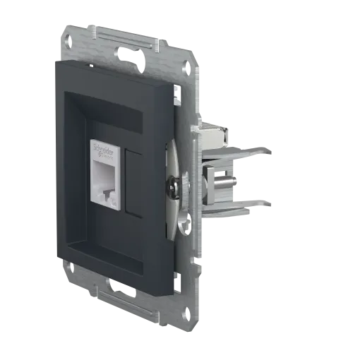 Розетка компьютерная RJ-45, STP, антрацит, EPH5000171 Asfora Schneider
