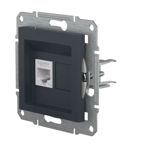 Розетка компьютерная RJ-45, STP, антрацит, EPH5000171 Asfora Schneider