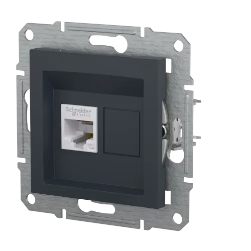 Розетка компьютерная RJ-45, STP, антрацит, EPH5000171 Asfora Schneider