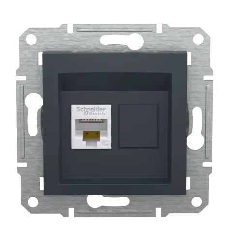 Розетка компьютерная RJ-45, STP, антрацит, EPH5000171 Asfora Schneider