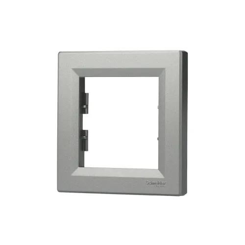 Рамка 1 пост, сталь, EPH5800162 Asfora Schneider