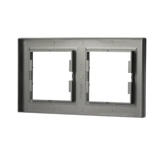 Рамка 2 поста, сталь, EPH5800262 Asfora Schneider