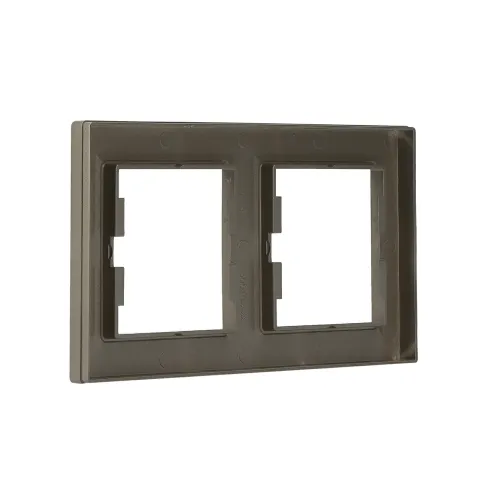 Рамка 2 поста, бронза, EPH5800269 Asfora Schneider