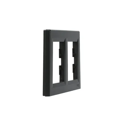 Рамка 2 поста, антрацит, EPH5800271 Asfora Schneider