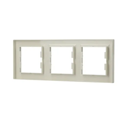 Рамка 3 поста, кремовый, EPH5800323 Schneider Asfora
