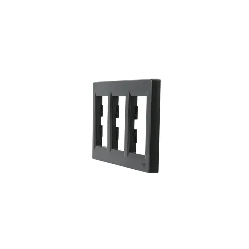 Рамка 3 поста, антрацит, EPH5800371 Asfora Schneider