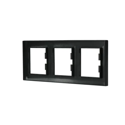 Рамка 3 поста, антрацит, EPH5800371 Asfora Schneider