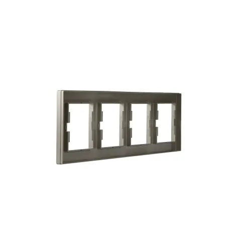 Рамка 4 поста, бронза, EPH5800469 Asfora Schneider