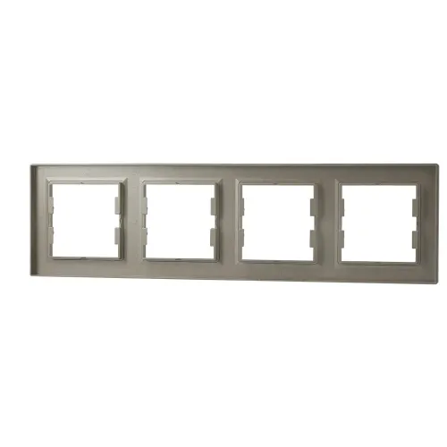 Рамка 4 поста, бронза, EPH5800469 Asfora Schneider