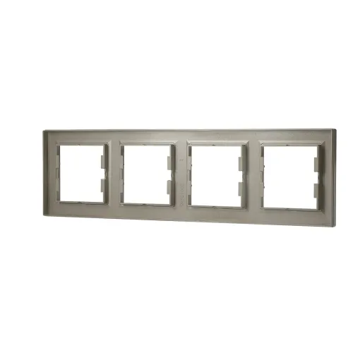 Рамка 4 поста, бронза, EPH5800469 Asfora Schneider