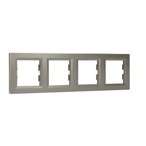 Рамка 4 поста, бронза, EPH5800469 Asfora Schneider