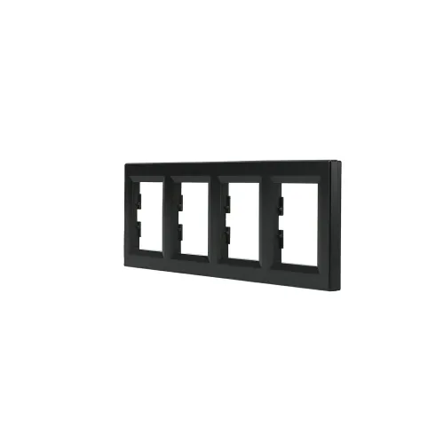 Рамка 4 поста, антрацит, EPH5800471 Asfora Schneider