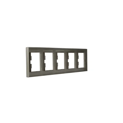 Рамка 5 постів, бронза, EPH5800569 Asfora Schneider