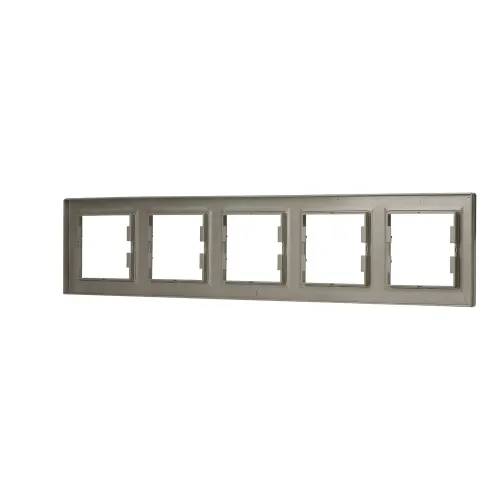 Рамка 5 постів, бронза, EPH5800569 Asfora Schneider