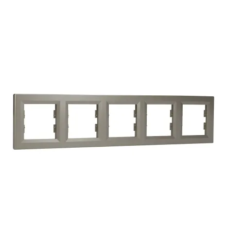 Рамка 5 постів, бронза, EPH5800569 Asfora Schneider
