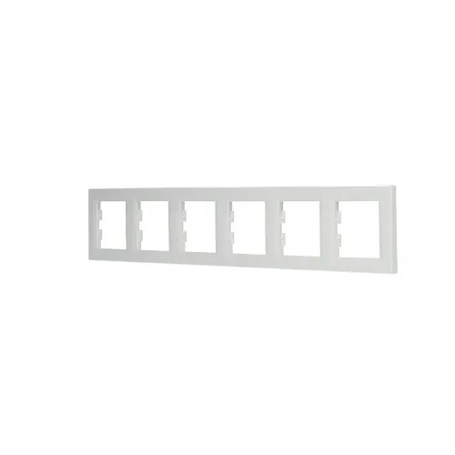 Рамка 6 постів, білий, EPH5800621 Schneider Asfora