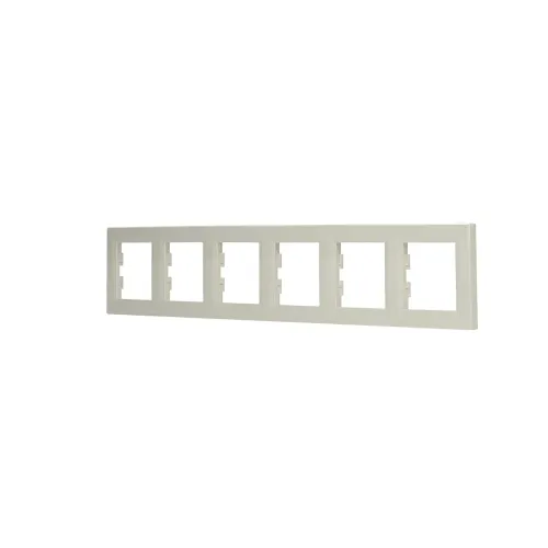 Рамка 6 постов, кремовый, EPH5800623 Schneider Asfora