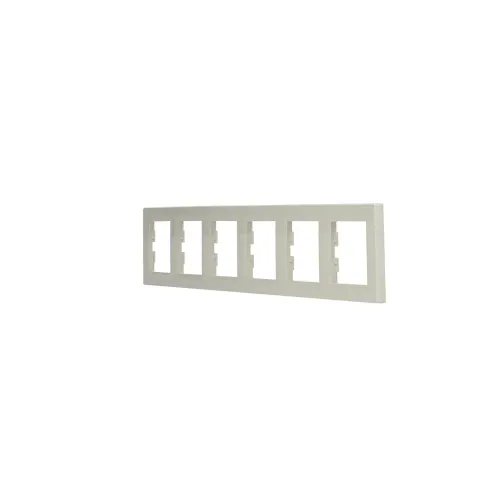 Рамка 6 постов, кремовый, EPH5800623 Schneider Asfora