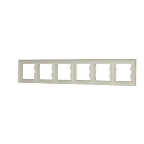 Рамка 6 постов, кремовый, EPH5800623 Schneider Asfora
