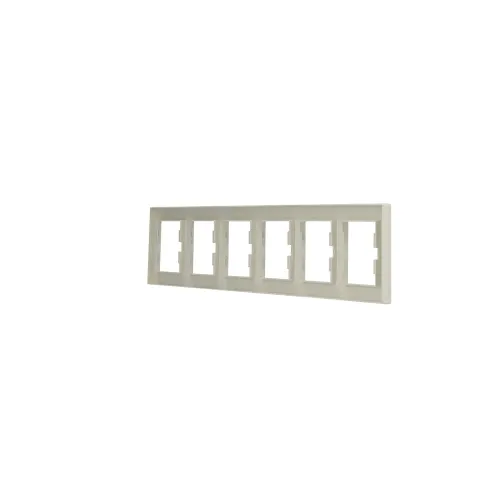 Рамка 6 постов, кремовый, EPH5800623 Schneider Asfora