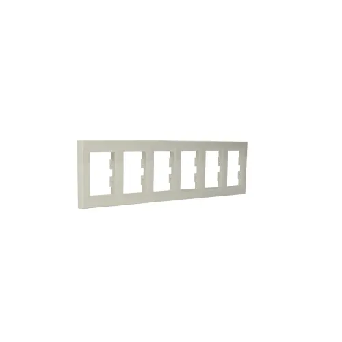 Рамка 6 постов, кремовый, EPH5800623 Schneider Asfora