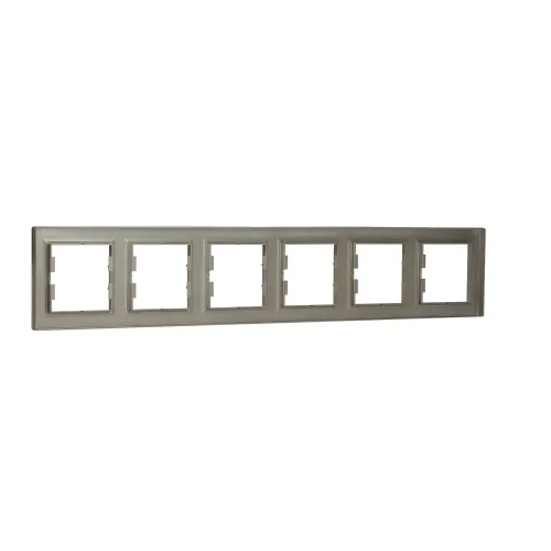 Рамка 6 постов, бронза, EPH5800669 Asfora Schneider