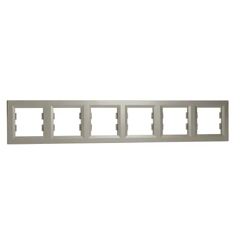 Рамка 6 постов, бронза, EPH5800669 Asfora Schneider