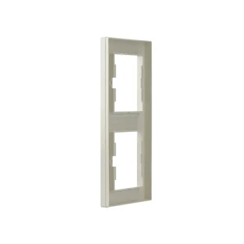 Рамка 2 поста, вертикальная, кремовый, EPH5810223 Schneider Asfora