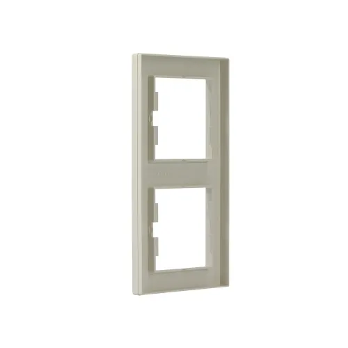 Рамка 2 поста, вертикальная, кремовый, EPH5810223 Schneider Asfora