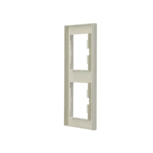 Рамка 2 поста, вертикальная, кремовый, EPH5810223 Schneider Asfora