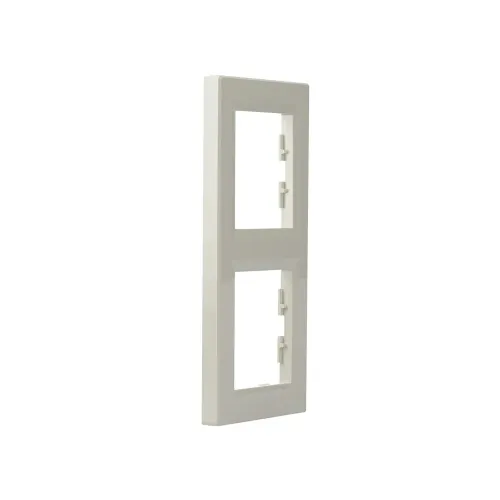 Рамка 2 поста, вертикальная, кремовый, EPH5810223 Schneider Asfora