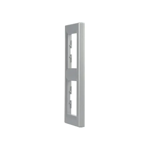Рамка 2 поста, вертикальная, алюминий, EPH5810261 Asfora Schneider
