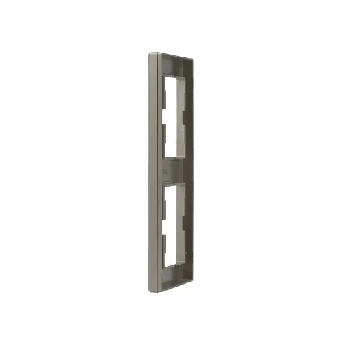 Рамка 2 поста, вертикальная, бронза, EPH5810269 Asfora Schneider