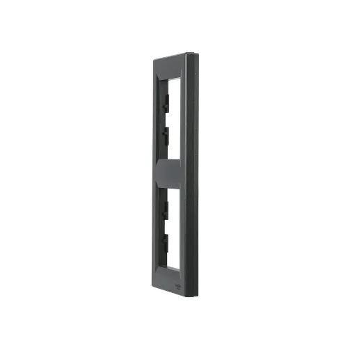 Рамка 2 поста, вертикальная, антрацит, EPH5810271 Asfora Schneider