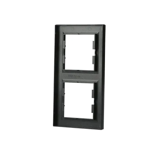 Рамка 2 поста, вертикальная, антрацит, EPH5810271 Asfora Schneider