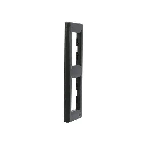 Рамка 2 поста, вертикальная, антрацит, EPH5810271 Asfora Schneider